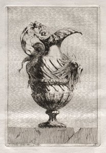 Conjunto de jarrones: Placa 16, 1746 de Jacques Francois Joseph Saly