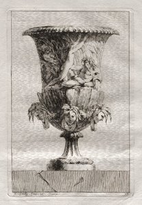 Conjunto de Jarrones: Placa 17, 1746 de Jacques Francois Joseph Saly