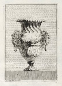 Conjunto de jarrones: Placa 2, 1746 de Jacques Francois Joseph Saly