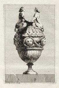 Suite de jarrones: Placa 5, 1746 de Jacques Francois Joseph Saly