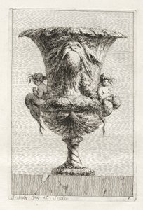 Suite de jarrones: Placa 9, 1746 de Jacques Francois Joseph Saly