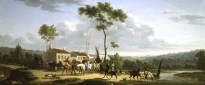 Paisaje con Figuras de Jacques Francois Joseph Swebach