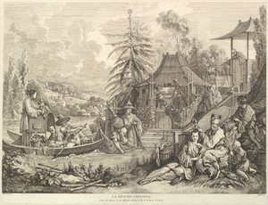 La pesca china, de Chinoiseries de Jacques Gabriel Huquier