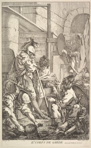 Segunda Sala de Guardia, mediados a finales del siglo XVIII de Jacques Gabriel Huquier