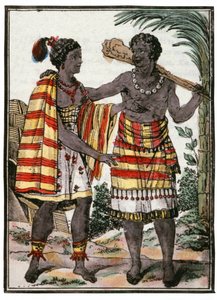 Pareja de los Benin de Jacques Grasset de Saint Sauveur