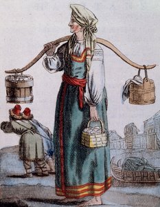 Vendedora de huevos en San Petersburgo de Jacques Grasset de Saint Sauveur