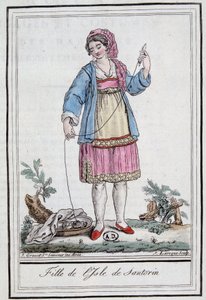 Niña de la isla de Santorini de Jacques Grasset de Saint Sauveur