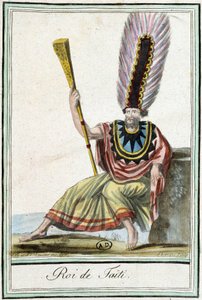 Rey de Tahití - en "Enciclopedia de Viajes" por J. Grasset Saint-Sauveur de Jacques Grasset de Saint Sauveur