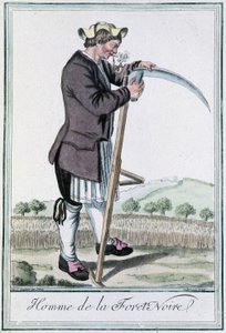 Hombre de la Selva Negra - en “Encyclopedia of Travels” de Grasset St Sauveur, ed. 1796