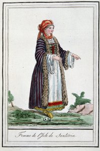 Mujer de la isla de Santorini de Jacques Grasset de Saint Sauveur