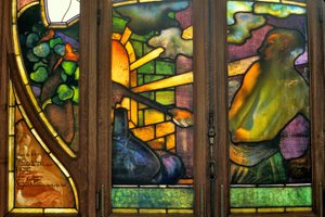 Nancy (departamento 54), Art Nouveau, Cámara de Comercio y Bolsa, Vidrieras de Jacques Gruber (1870-1936) de Jacques Gruber