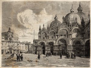 La plaza y la iglesia de San Marcos de Jacques Guiaud