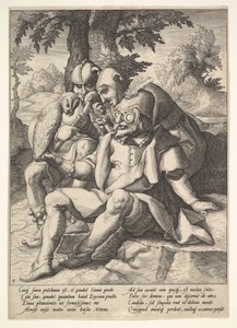 La sabiduría de los tontos, de Seis Proverbios de Jacques II de Gheyn