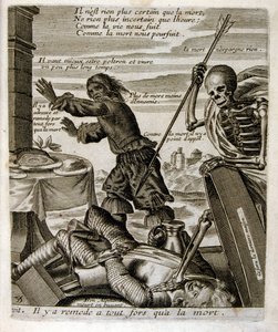 Ilustración de fábulas de Jean de La Fontaine (grabado