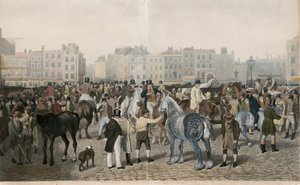 Antiguo mercado de Smithfield de Jacques Laurent Agasse