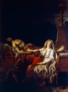 Andrómaca de luto sobre el cuerpo de Héctor, de Jacques-Louis David (1748-1825) de Jacques Louis (studio of) David