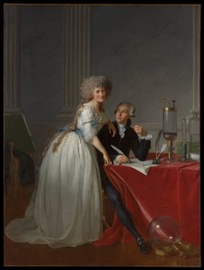 Antoine Laurent Lavoisier (1743-1794) y Marie Anne Lavoisier (Marie Anne Pierrette Paulze, 1758-1836) de Jacques Louis David