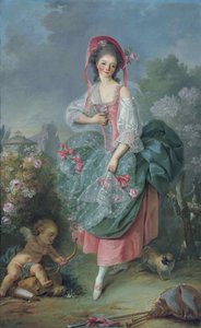 Bailarina Marie-Madeleine Guimard 1743-1816 como Terpsícore de Jacques Louis David
