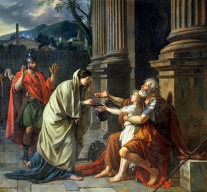Belisario pidiendo limosna, 1781 de Jacques Louis David