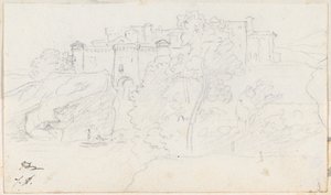 Castillo en una colina de Jacques Louis David