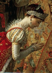 Emperatriz Josefina La Coronación de Napoleón (detalle) de Jacques Louis David