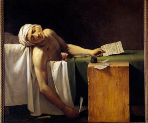 Jean Paul Marat asesinado en su bañera el 13/07/1793