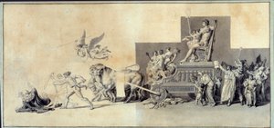 El triunfo del pueblo francés. Dibujo a la mina de plomo por Jacques Louis David (1748-1825) 1793 París, Museo Carnavalet de Jacques Louis David