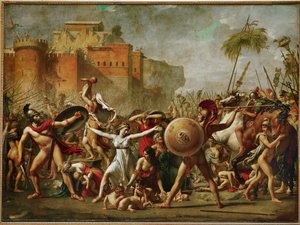 Les Sabines - Las Sabinas detienen la batalla ... de Jacques Louis David