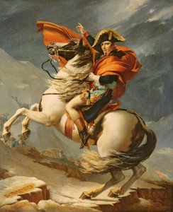 Napoleón cruzando los Alpes el 20 de mayo de 1800
