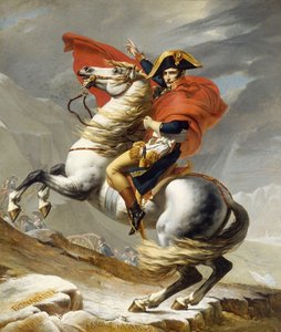 Napoleón cruzando los Alpes el 20 de mayo de 1800