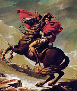 Napoleón Cruzando los lps de Jacques Louis David