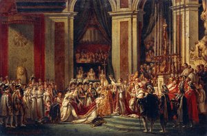 Napoleón coronando a Josefina de Jacques Louis David