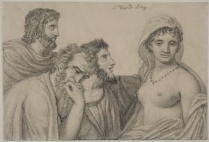 Phrynè ante los jueces, c. 1816-1820