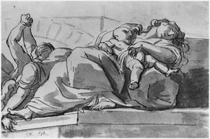 Episodio de la peste de Jacques Louis David