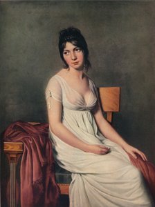 Retrato de una Joven Mujer en Blanco, 1798 de Jacques Louis David