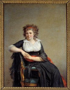 Retrato de Jeanne Robertine Rilliet Marquesa de Orvilliers (1772 - 1862) de Jacques Louis David