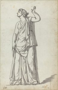 Estatua Romana de una Musa (Anchyrrhoe) de Jacques Louis David