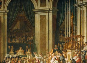 La coronación de Napoleón en Notre-Dame ... de Jacques Louis David