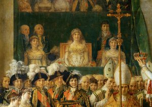 La coronación de Napoleón en Notre-Dame ... de Jacques Louis David