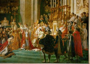 La coronación de Napoleón en Notre-Dame ... de Jacques Louis David