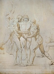 Boceto para el juramento del Jeu de Paume ... de Jacques Louis David