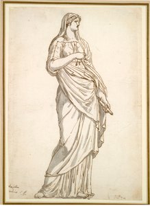 Estudio de la Estatua Sabina de la Villa Medici de Jacques Louis David