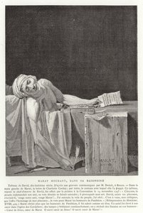 La muerte de Marat, 1793 de Jacques Louis David