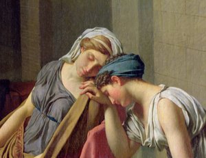 El juramento de los Horacios, 1784 (detalle)