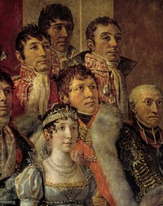 El rito de Napoleón. (detalle) de Jacques Louis David