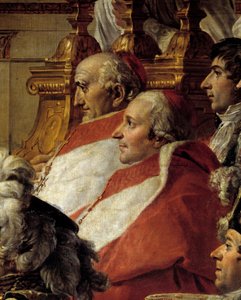 El rito de Napoleón. (detalle) de Jacques Louis David
