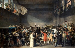 Juramento en la pista de tenis, 20 de junio de 1789 de Jacques Louis David