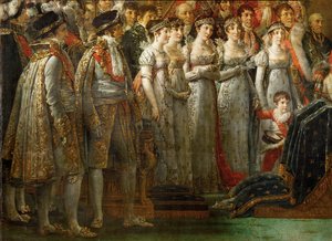 La coronación del emperador Napoleón I Bonaparte ... de Jacques Louis David