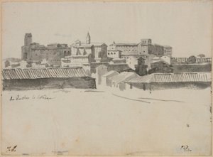 Vista desde el Coliseo, Roma de Jacques Louis David