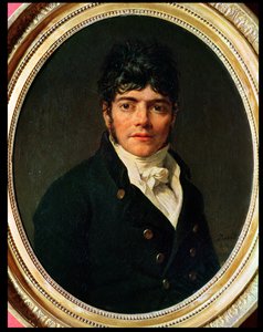 Retrato en medallón del Conde Esteve, 1804 de Jacques Louis David